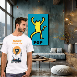 カスタムハロウィーンスケルトンクルー Tシャツ