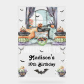 カスタムハロウィーンスリーポバーウェルカムサイン アクリルサイン (正面)