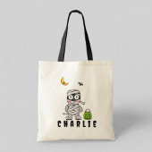 カスタムハロウィーントリックまたはトリートミイラこうもりスパイダー トートバッグ