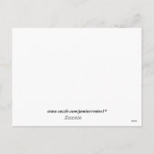 カスタムハロウィーン骨格組み込みカード シーズンポストカード (裏面)