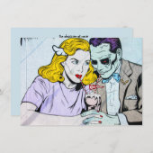 カスタムハロウィーン·テー結婚メド 招待状 (正面/裏面)