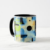 カスタムハロウィーン – ネオンライムこうもりナイトロースト マグカップ (正面左)