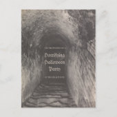 カスタムハローウィンパーティ招待ヴィンテージ写真 ポストカード (正面)