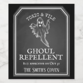 カスタムハローウィンパーティ薬効用幽霊 ワインラベル (シングルラベル)