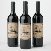 カスタムハローウィンパーティ薬用ポーション墓 ワインラベル (ボトル)