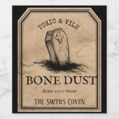 カスタムハローウィンパーティ薬用ポーション墓 ワインラベル (シングルラベル)