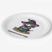 カスタムハローウィンパーティ ペーパープレート (アングル)