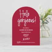 カスタムハローゴスガレンティーンの日xoxo赤 招待状 (スタンド正面)