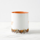 カスタムハロー秋シーズンコーヒーマグ マグカップ (中央)