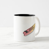 カスタムハワイビーチサーファーサマーバケーションギフト ツートーンマグカップ (正面右)