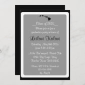 カスタムハワイブラック諸島の卒業式の招待状 招待状 (正面/裏面)