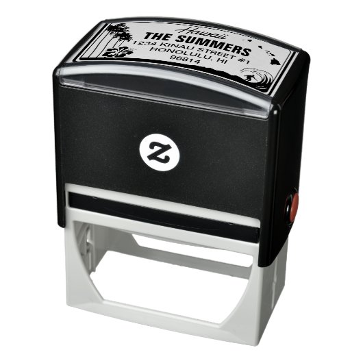 カスタムハワイ州ライセンスプレートアドレス セルフインキングスタンプ (商品)