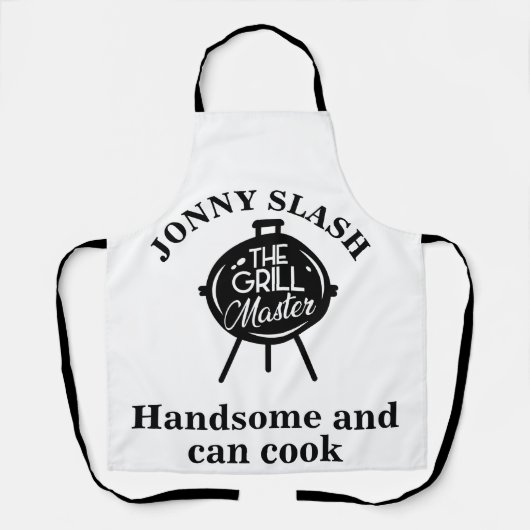 カスタムハンサムと缶調理師カスタムエプロン エプロン (正面)