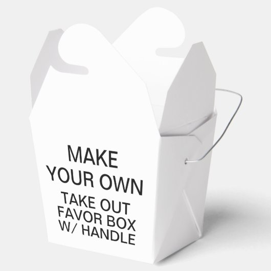 カスタムハンドル付きパーソナライズされたの取り出し優先ボックス フェイバーボックス (オープン)