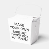 カスタムハンドル付きパーソナライズされたの取り出し優先ボックス フェイバーボックス (正面サイド)