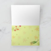 カスタムハン絵を描ド感謝祭お祝い 招待状 (内部)