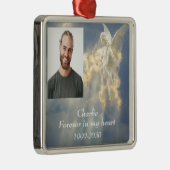 カスタムハートに永遠に残る記念碑 メタルオーナメント (右)