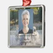 カスタムハートに永遠に残る記念碑 メタルオーナメント (左)