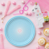 カスタムハートの紙プレート ペーパープレート (パーティー)