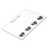 カスタムハートシェイプPet写真とパーソナライズされた文字 ノートパッド (アングル)