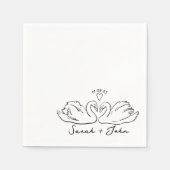 カスタムハートス結婚カクテルナプキン スタンダードカクテルナプキン (正面)