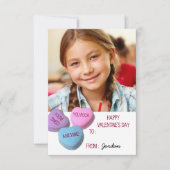 カスタムハートバレンタインデー教室の写真 招待状 (正面)