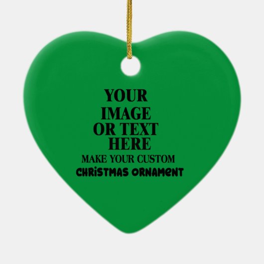 カスタムハートパーソナライズされた セラミックオーナメント (裏面)