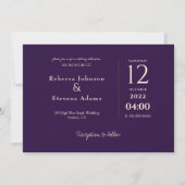 カスタムハートフェイクブルグンディの写真結婚の 招待状 (裏面)