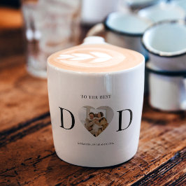 カスタムハートフォトパパ | 最高のパパ エスプレッソカップ
