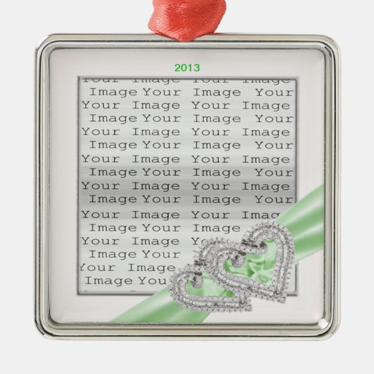 カスタムハートライムオーナメント メタルオーナメント (正面)