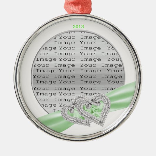 カスタムハートライムオーナメント メタルオーナメント (正面)