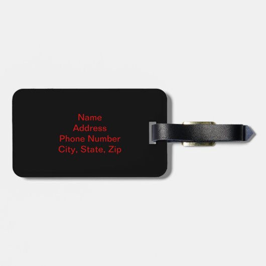 カスタムハートラゲッジタグ ラゲッジタグ (裏面横)