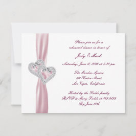カスタムハートリハーサルディナー招待状 招待状