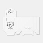 カスタムハートリースで日付を保存 フェイバーボックス (折り畳みなし)