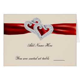 カスタムハートレッドリボン座席表