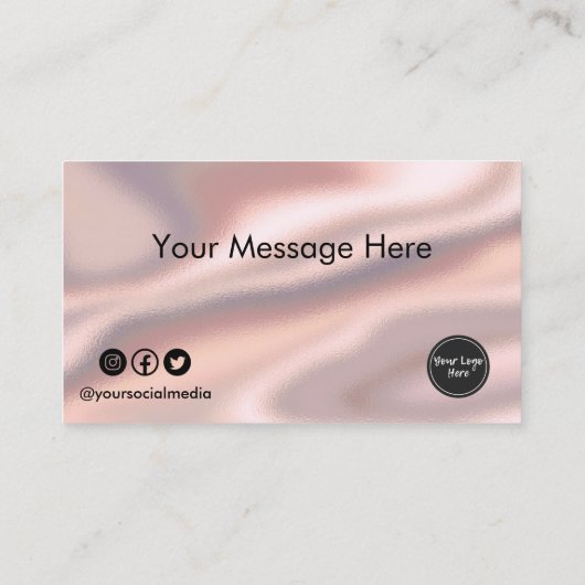 カスタムハートロイヤリティカード 名刺 (裏面)