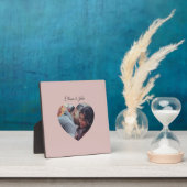 カスタムハート写真ニューレ結婚イズ・ギフト フォトプラーク (インサイチュ)