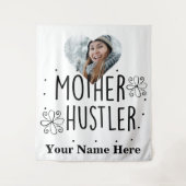 カスタムハート写真マザーハスラー タペストリー (正面)