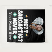 カスタムハート写真Me Inytic Never タペストリー (正面(横))