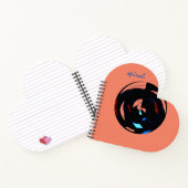 カスタムハート型螺旋綴じノート ノートブック (内部)