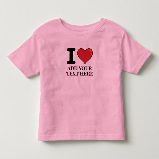 カスタムハート トドラーTシャツ (正面)