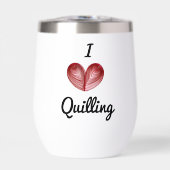 カスタムハートIお金箱入り白飲料タンブラー (正面)