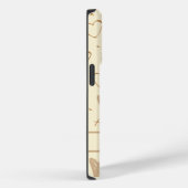 カスタムハートLight Brown iPhone 14, 15タフケース Case-Mate iPhoneケース (裏面 / 右)