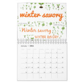 カスタムハーブカレンダー – 20XX カレンダー (1月 2026)