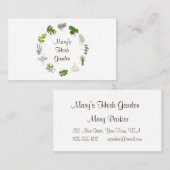 カスタムハーブガーデン名刺 名刺 (正面/裏面)