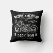 カスタムハーレーインディアンオートバイクラシックレジェンド クッション (裏面)