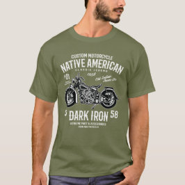 カスタムハーレーインディアンオートバイクラシックレジェンド Tシャツ