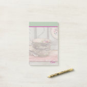 カスタムハ芸術的ン絵を描ピンク ポストイット (デスク上)