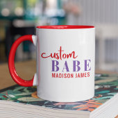 カスタムバおもしろいベパーソナライズされたことわざ名 マグカップ