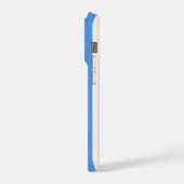カスタムバイカラーストライプモノグラム iPhoneケース (左側面)